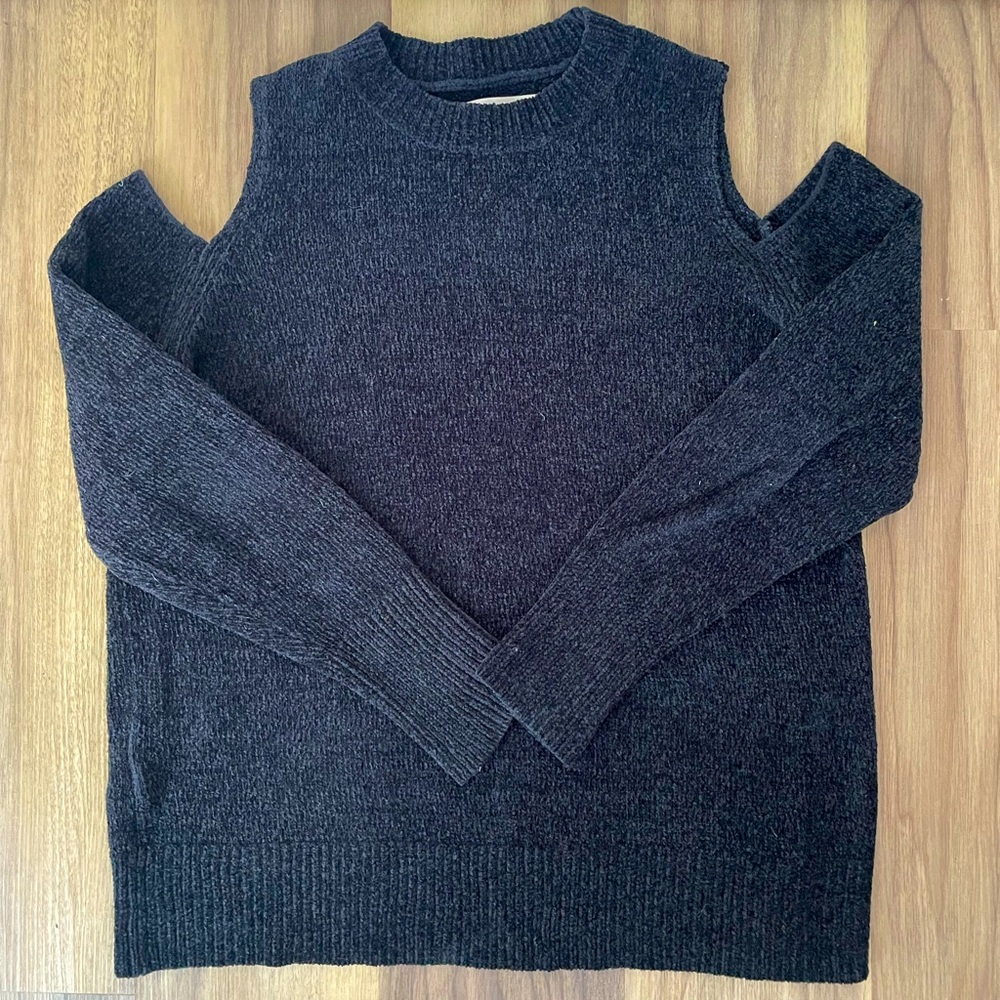 Loft Cold Shoulder Chenille Sweater